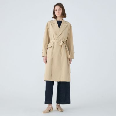 ウォーターレぺレントタフタ　ベルテッドコート