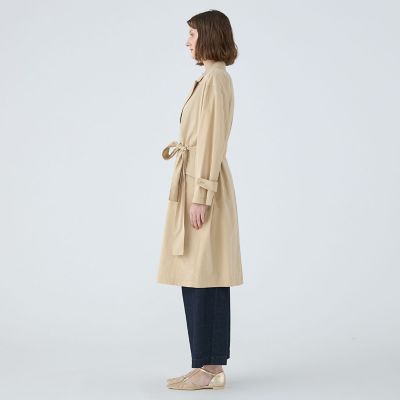 ウォーターレぺレントタフタ　ベルテッドコート