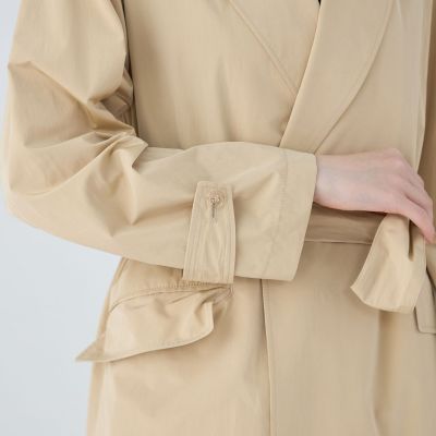 ウォーターレぺレントタフタ　ベルテッドコート