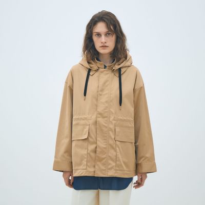 ★マカフィー トゥモローランド　ジャケット　ブルゾン　フード付き 楽天市場】【SALE／50%OFF】コットンダブルクロス フーデッド