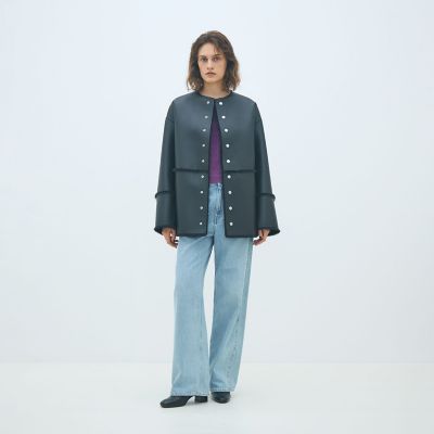 ムートンリバーシブルショートコート フェイクムートン リバーシブルショートコート | maison TOMORROWLAND