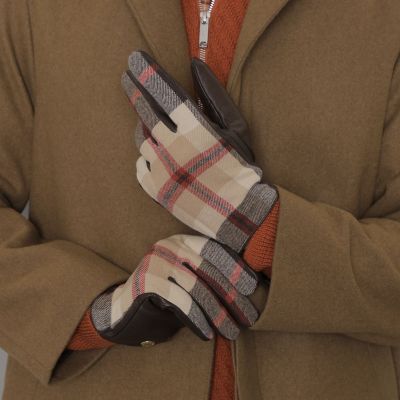 ボ*ド様 マッキントッシュロンドン　ラムスキン×ハウスチェックグローブ ラムスキン×ハウスチェックグローブ | MACKINTOSH LONDON (Men