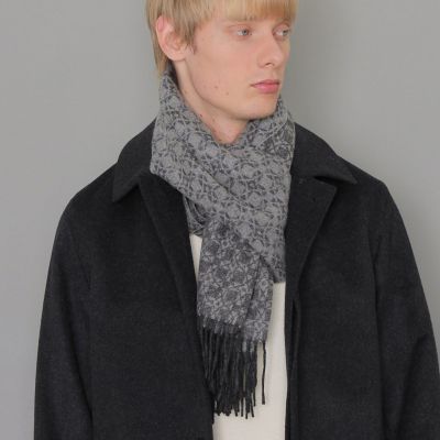 カシミヤアンドリュー柄マフラー | MACKINTOSH LONDON (Men