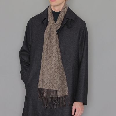 カシミヤアンドリュー柄マフラー | MACKINTOSH LONDON (Men