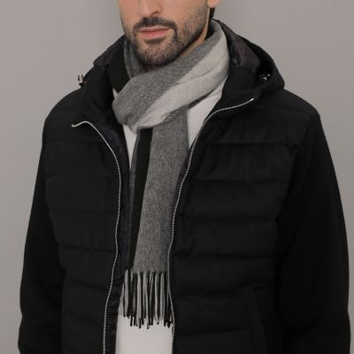 ＜MACKINTOSH LONDON (Men)＞カシミヤカラーパネルマフラー