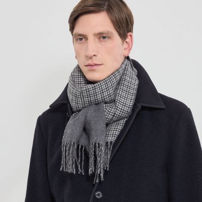ペンドルトン　アルパカストール　マフラー　ハット 手袋　マスク ベビーアルパカ リバーシブル千鳥マフラー | MACKINTOSH LONDON (Men