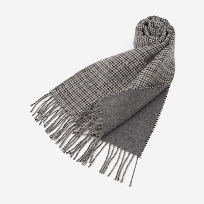 ベビーアルパカ リバーシブル千鳥マフラー | MACKINTOSH LONDON (Men