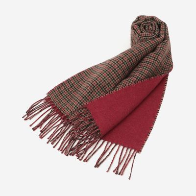 ベビーアルパカ リバーシブル千鳥マフラー | MACKINTOSH LONDON (Men