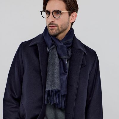Ermenegildo Zegna麻綿高級ストール ZEGNA／ゼニア】シルクストール | MACKINTOSH LONDON (Men
