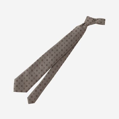 Mackintosh MACKINTOSH LONDON (Men)/マッキントッシュ ロンドン フラワー小紋ネクタイ 54ブラウン4 【三越伊勢丹/公式】