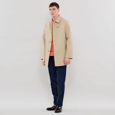 MACKINTOSHマッキントッシュ　コットンボンディング　ノーカラーコート DUNFORD SHORT】コットンボンディングステンカラーコート