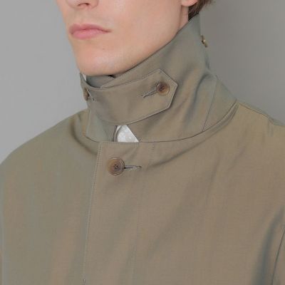LEON掲載】【DUNFORD】ギャバジンステンカラーコート