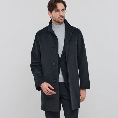 DUNFORD STAND COLLAR】ウールカシミヤビーバー
