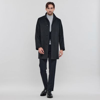 DUNFORD STAND COLLAR】ウールカシミヤビーバー