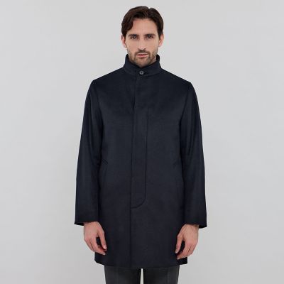 DUNFORD STAND COLLAR】ウールカシミヤビーバー