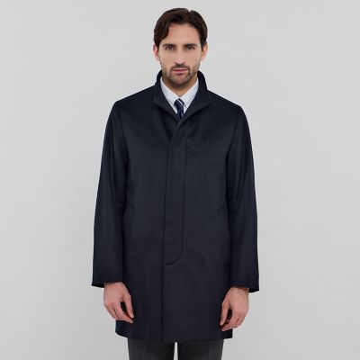 DUNFORD STAND COLLAR】ウールカシミヤビーバー
