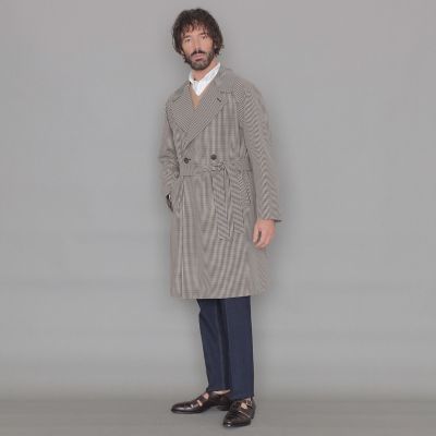 マッキントッシュロンドン　トレンチコート　ウールグレー系サイズLL ツイルトレンチコート | MACKINTOSH LONDON (Men)/マッキントッシュ