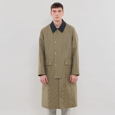 DORMEUIL／ドーメル】ウールリネンハンティングコート