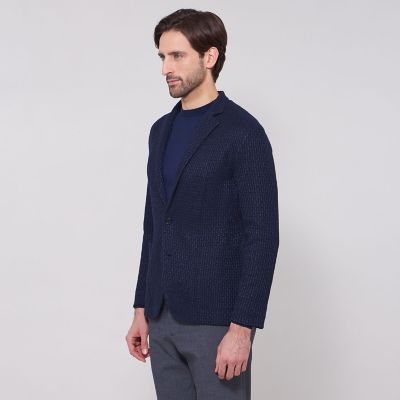 マッキントッシュロンドン❤︎ジャケット コットン　XL イタリヤ製糸　編み　日本製 ハニカムニットジャケット | MACKINTOSH LONDON (Men