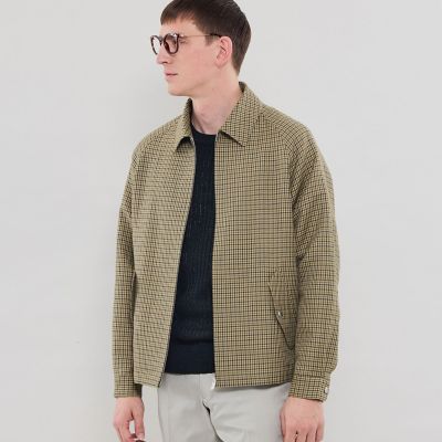 DORMEUIL／ドーメル】ウールリネンハリントンジャケット
