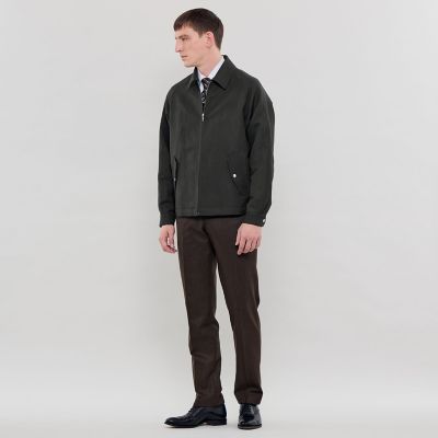 DORMEUIL／ドーメル】ウールリネンハリントンジャケット