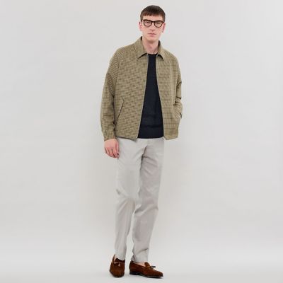 DORMEUIL／ドーメル】ウールリネンハリントンジャケット