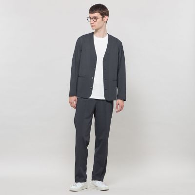 【美品】マッキントッシュロンドン　セットアップ　パンツスーツ　ノーカラー　36 ICE JET】セットアップノーカラージャケット | MACKINTOSH