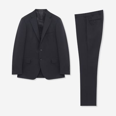 ＜MACKINTOSH LONDON (Men)＞【ＮＥＷ　ＢＲＩＤＧＥ】【山栄毛織】ウールギャバジン無地スーツ