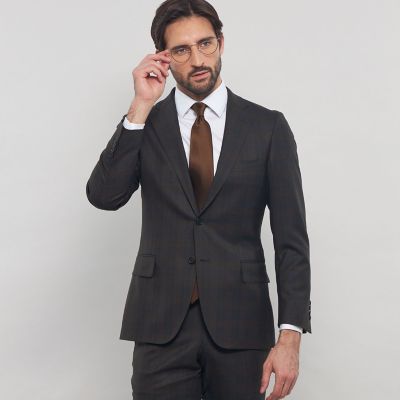 ＜MACKINTOSH LONDON (Men)＞【ＮＥＷ　ＢＲＩＤＧＥ】Ｓｕｐｅｒ１１０’ｓ　コンビネーションチェックスーツ