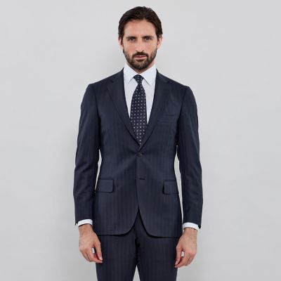 NEW BRIDGE】Super150's シャドーストライプスーツ