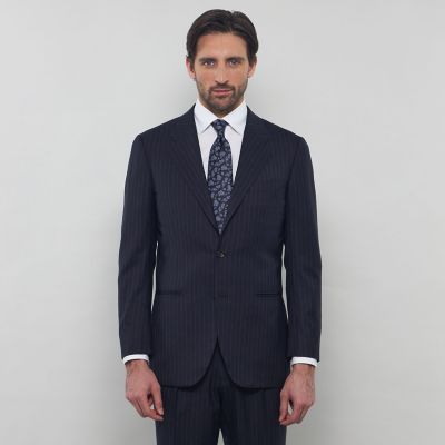 ウールシルク チョークストライプスーツ | MACKINTOSH LONDON (Men
