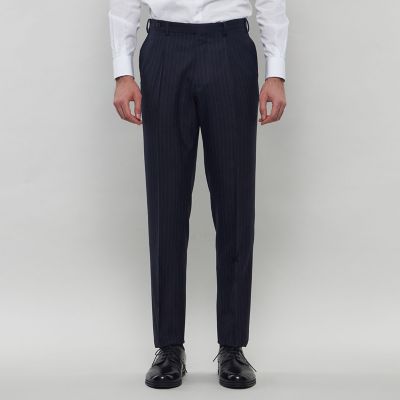 ウールシルク チョークストライプスーツ | MACKINTOSH LONDON (Men