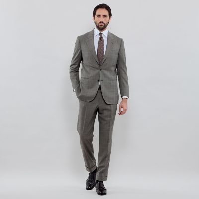 ウールシルク グレンチェックスーツ | MACKINTOSH LONDON (Men