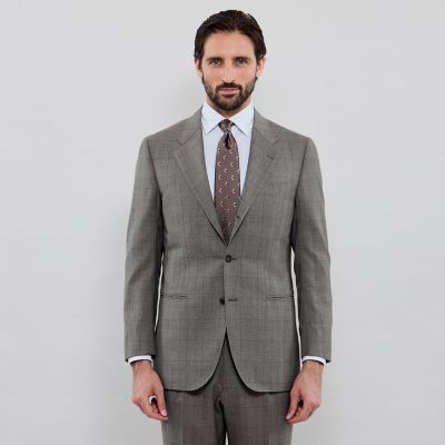 ウールシルク グレンチェックスーツ | MACKINTOSH LONDON (Men