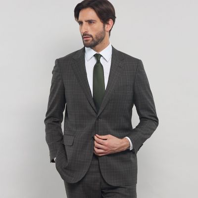 ＜MACKINTOSH LONDON (Men)＞【ＯＸ　ＢＲＩＤＧＥ】【ＤＯＲＭＥＵＩＬ／ドーメル】コンビネーションチェックスーツ
