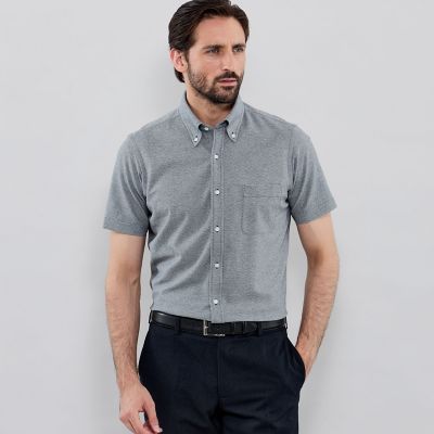 ＜MACKINTOSH LONDON (Men)＞【ＦＬＥＸ　ＪＥＲＳＥＹ】ハニカムメッシュジャージー半袖シャツ