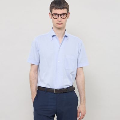 FLEX JERSEY】ハイツイストジャージー半袖ワンピースカラー