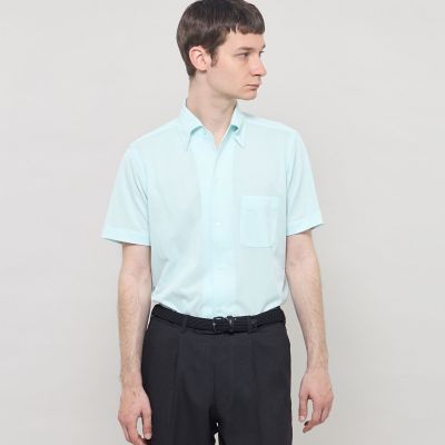 FLEX JERSEY】ハイツイストジャージー半袖ワンピースカラー