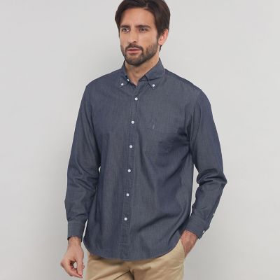 ＜MACKINTOSH LONDON (Men)＞ノンツイストコットンデニムボタンダウンシャツ