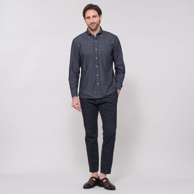 ノンツイストコットンデニムボタンダウンシャツ | MACKINTOSH LONDON