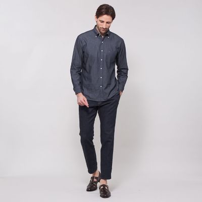 ノンツイストコットンデニムボタンダウンシャツ | MACKINTOSH LONDON