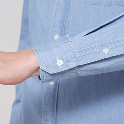 ノンツイストコットンデニムボタンダウンシャツ | MACKINTOSH LONDON