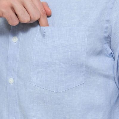 【ＬＥＯＮ掲載】ストレッチリネンワイドカラーシャツ