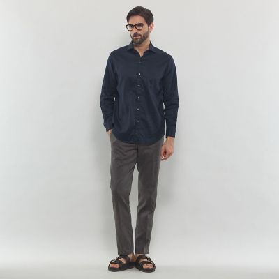 LEON掲載】ストレッチリネンワイドカラーシャツ | MACKINTOSH