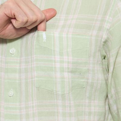 リネンチェックワイドカラーシャツ | MACKINTOSH LONDON (Men