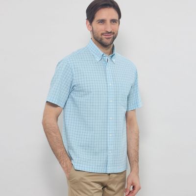 ＜MACKINTOSH LONDON (Men)＞シアサッカー半袖ボタンダウンシャツ