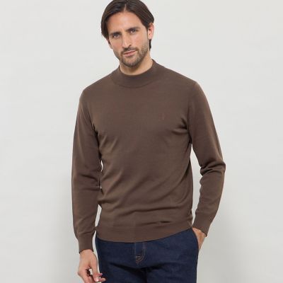 Mackintosh MACKINTOSH LONDON (Men)/マッキントッシュ ロンドン 14ゲージウォッシャブルウールモックネックニット 56ブラウン6 トップス【三越伊勢丹/公式】