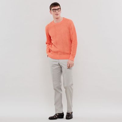 LEON掲載】ランダムメッシュクルーネックニット | MACKINTOSH 