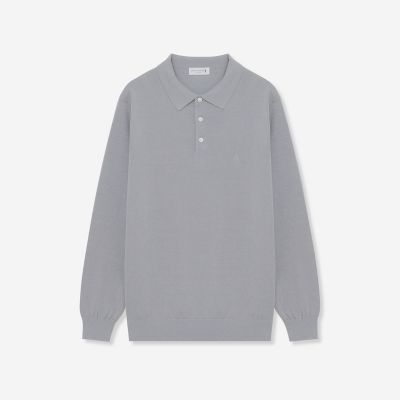 シルクコットンドレスニット長袖ポロシャツ | MACKINTOSH LONDON (Men