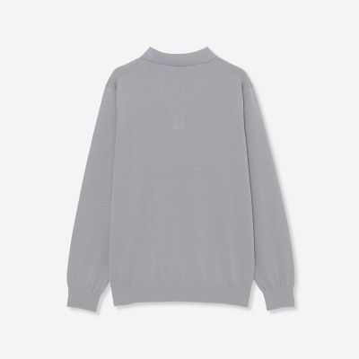 シルクコットンドレスニット長袖ポロシャツ | MACKINTOSH LONDON (Men